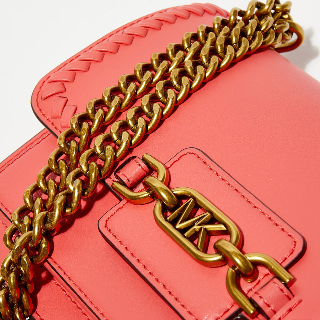 Michael Kors Sac porté épaule en Cuir Heather rose - 23x16x8 cm