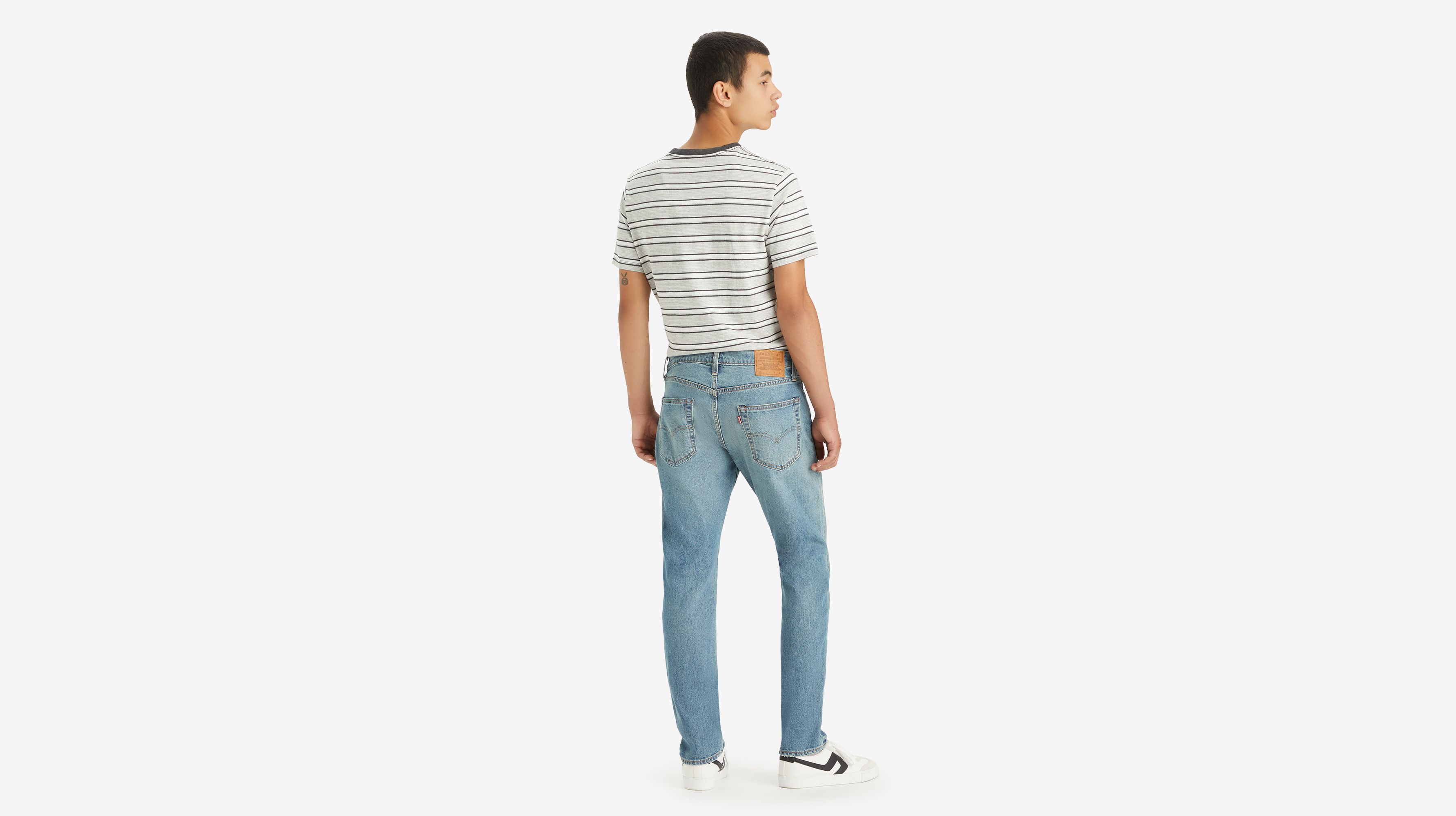 Jean 502™ fuselé lisière selvedge - Around The Block Destructed Selvedge - Bleu
