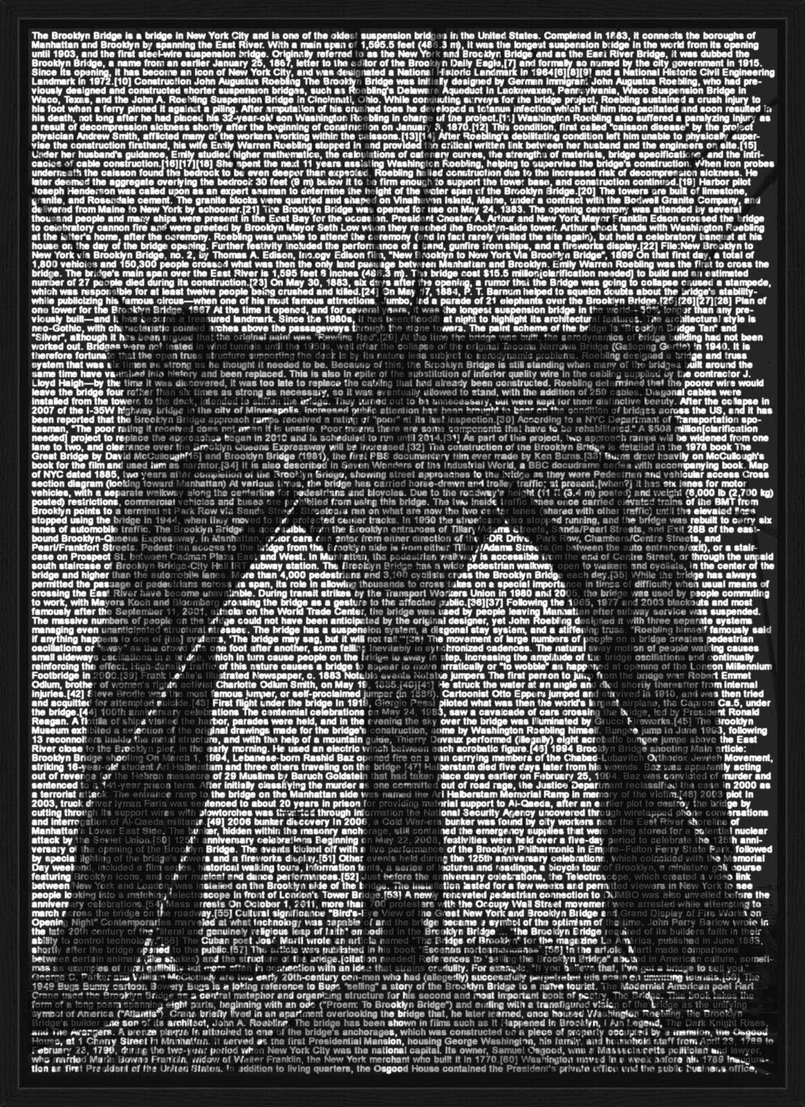 Brooklyn Bridge by Ralph Ueltzhoeffer - Limited Edition. Edition of: 150. Signed.