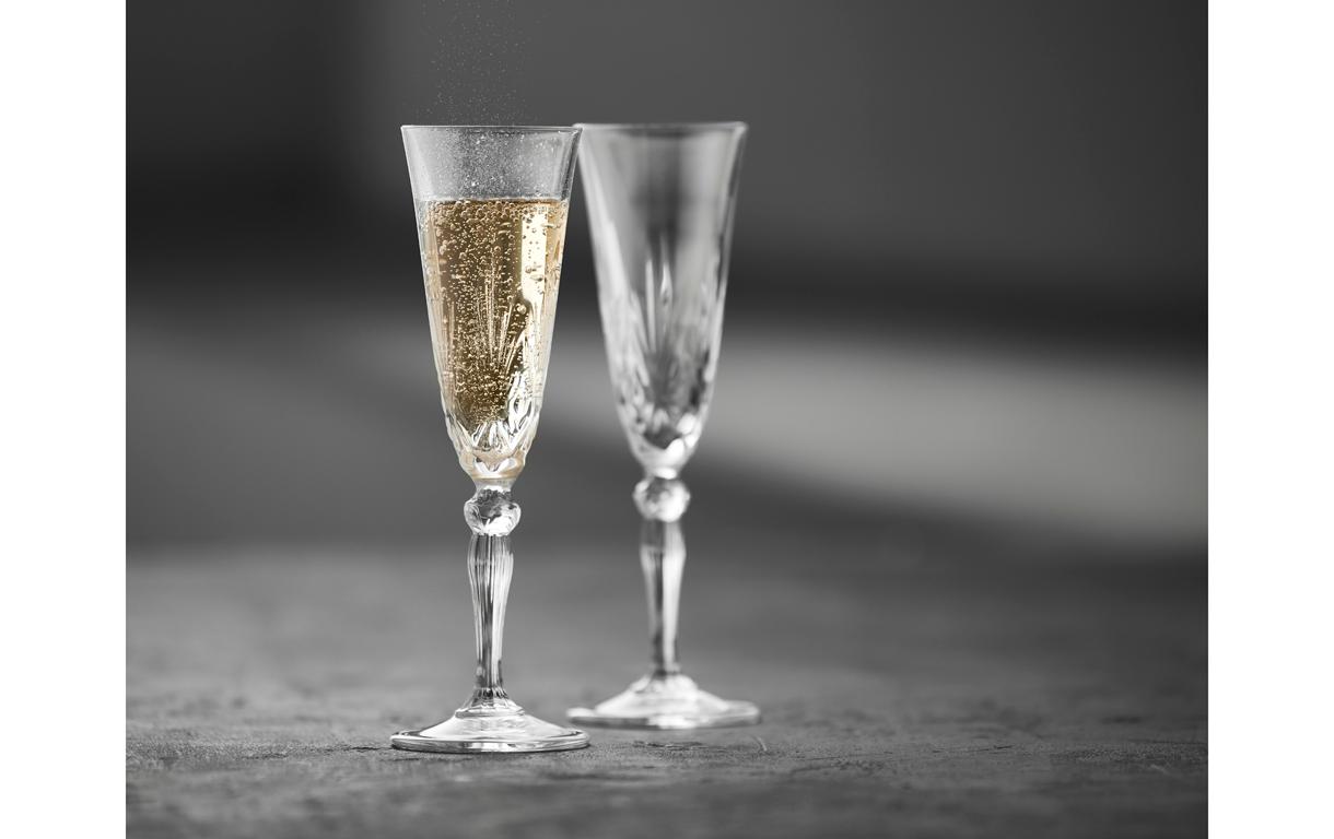 Champagnerglas Melodia 4 Stück, 16 clChampagnerglas aus ultraklarem Kristallglas