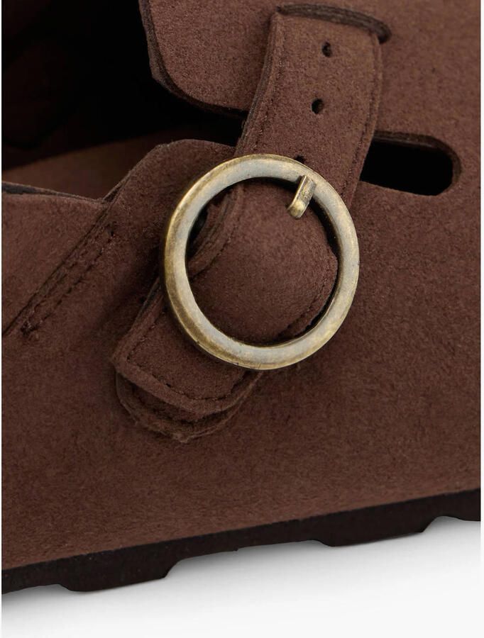 Vty Schoolkind clogs donkerbruin