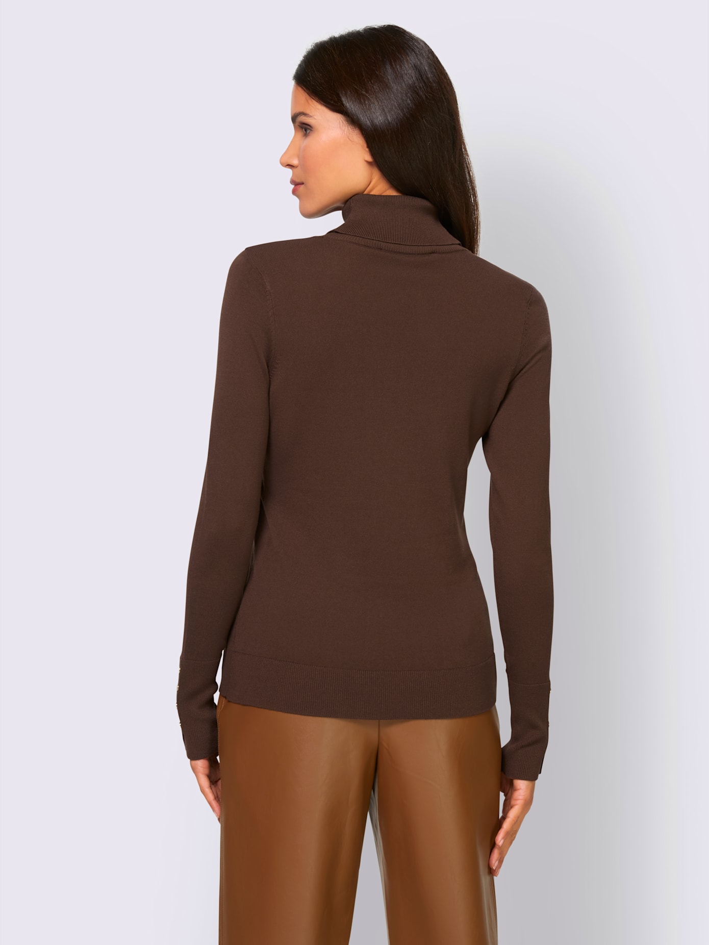 Pull col roulé col roulé flatteur