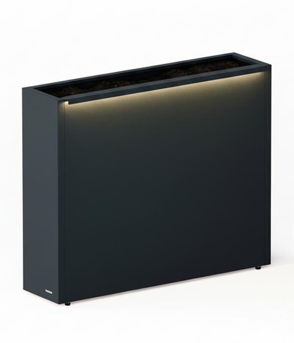 Herstera Metall-Raumtrenner Cube LED,