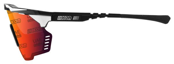 Scicon Sports Aeroshade Kunken Monogram Lunettes De Soleil De Performance Sportive (Scnpp Eau Muthiror Red Eau/Boulon Blanc Brillant)