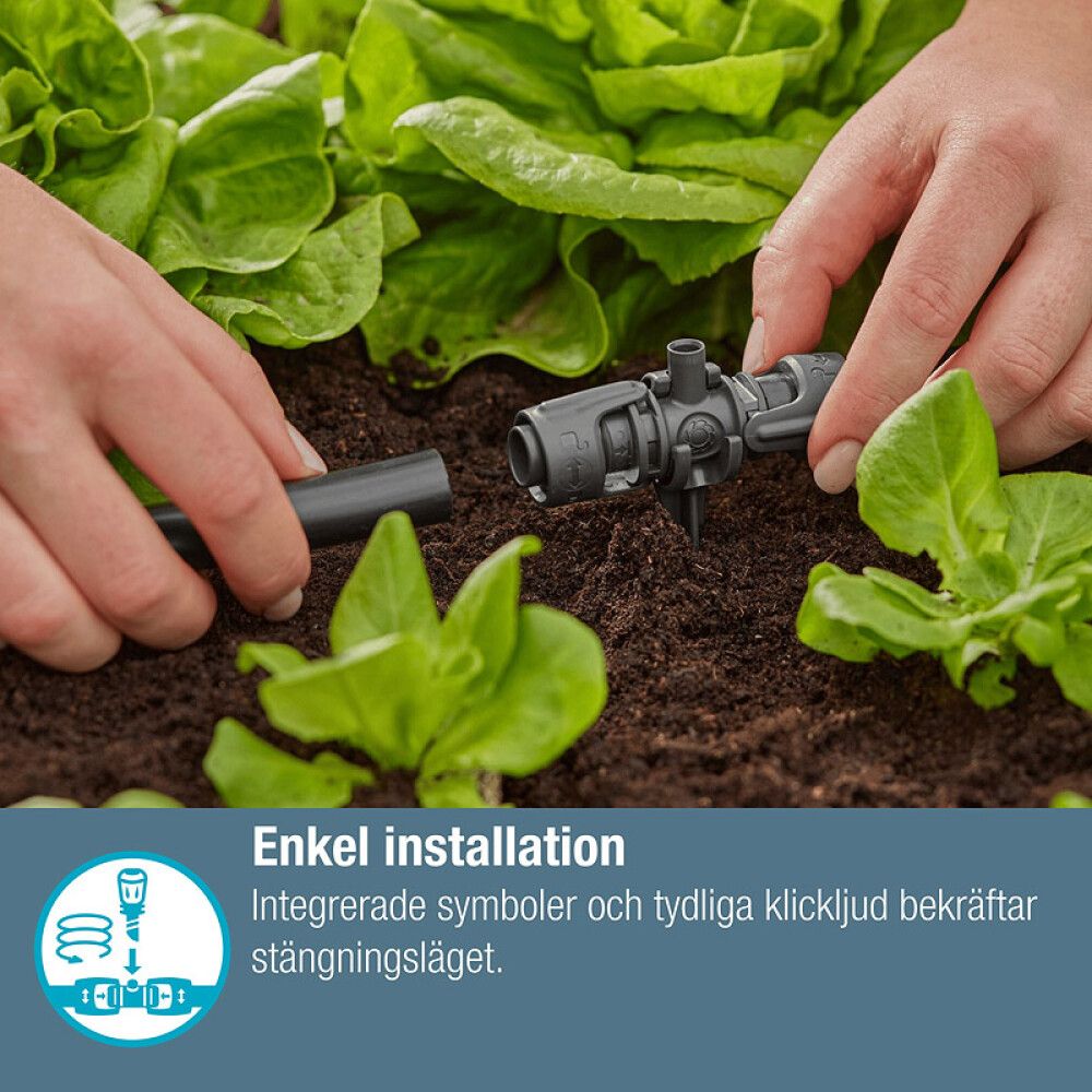 T-KOBLING GARDENA MICRO-DRIP-SYSTEM FESTE 1/2