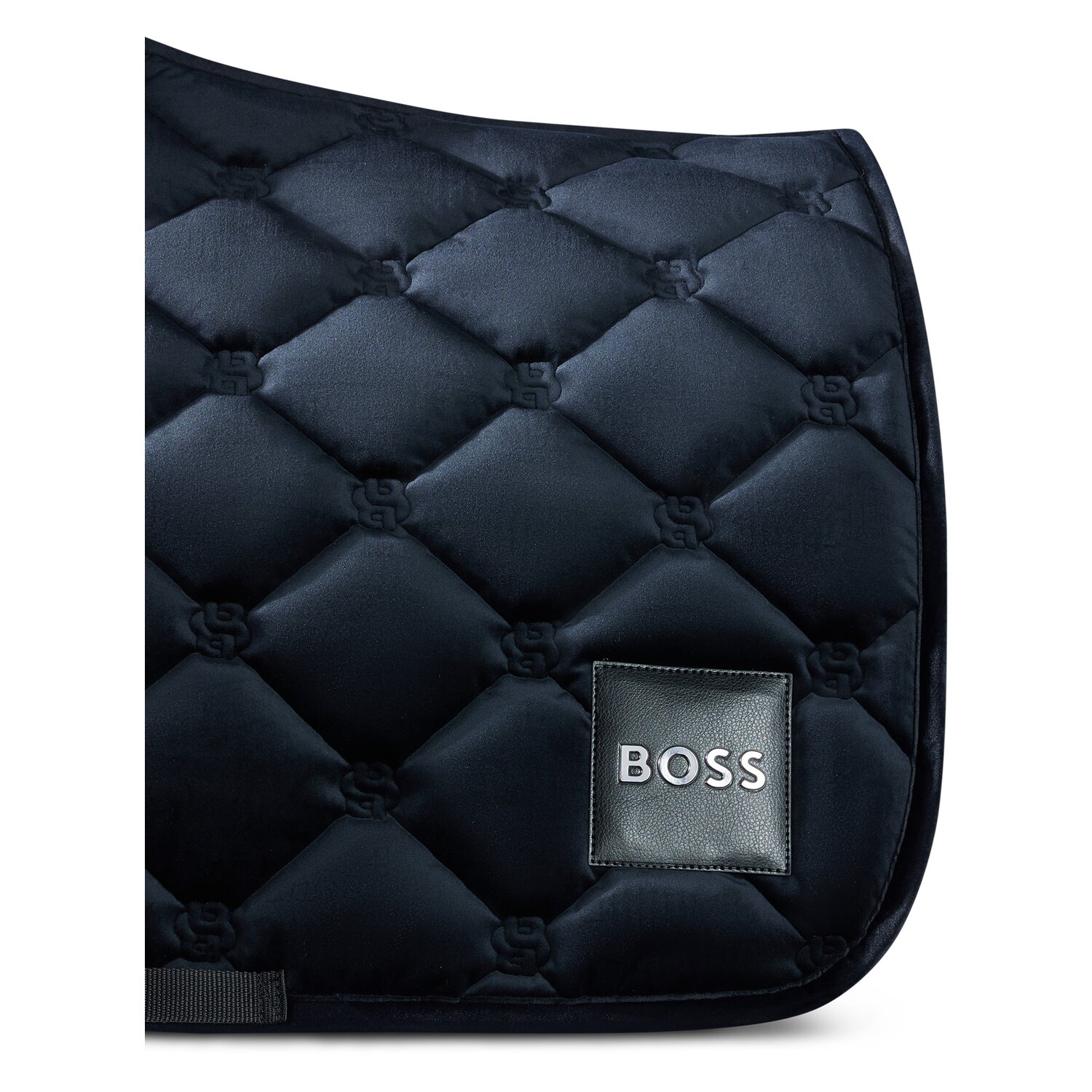 BOSS EQUESTERIAN Schabracke Samt, BOSS EQUESTRIAN  - black - Warmblut/Dressur