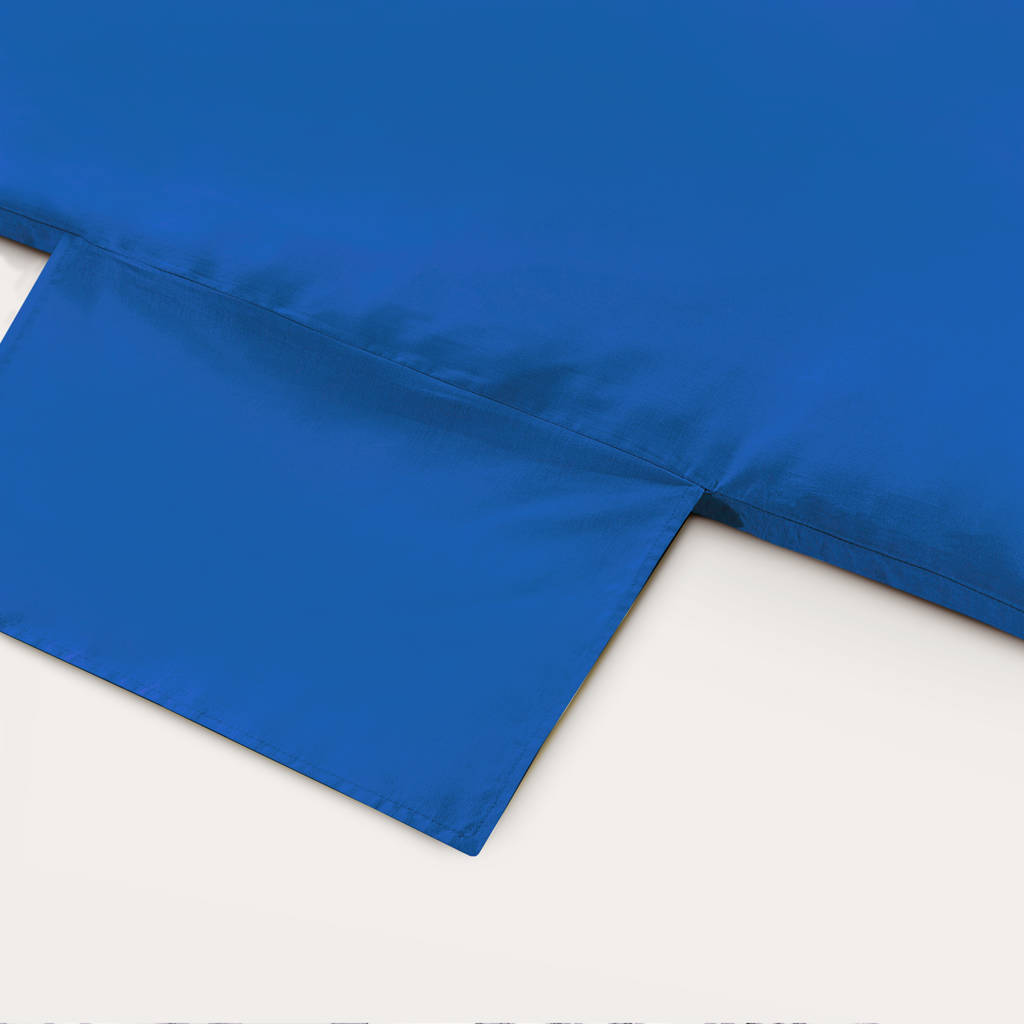 katoenen dekbedovertrek kinder blauw (120x150 cm)