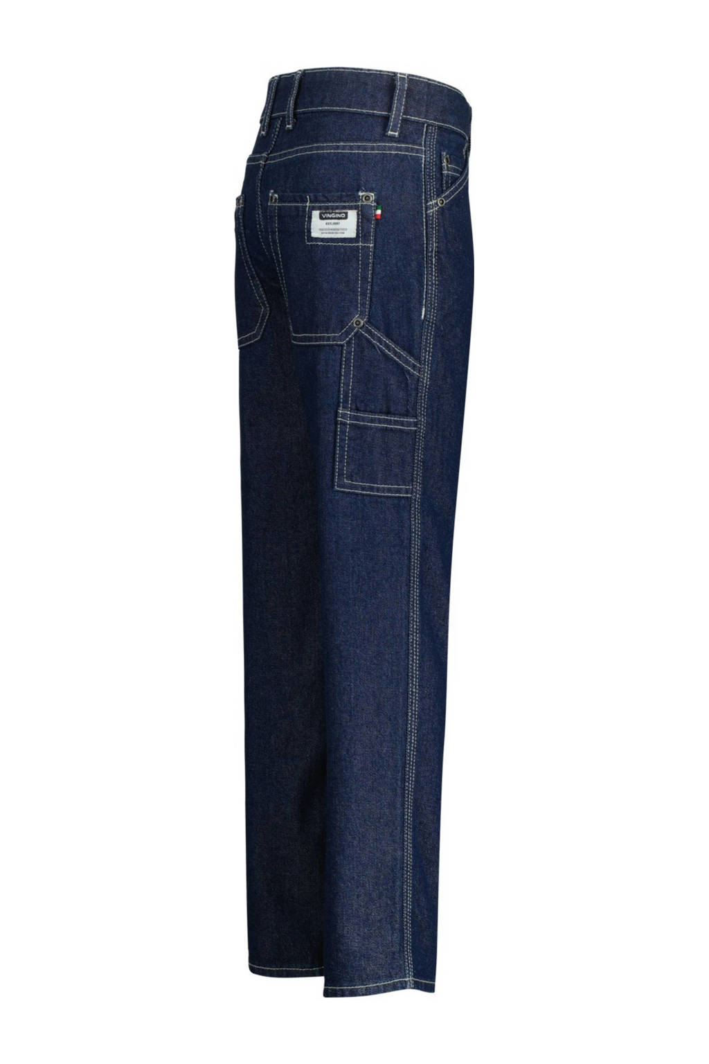 Vingino straight fit jeans Peppe carpenter deep dark