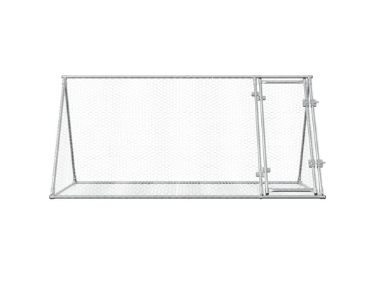 VIDAXL - Cage à lapin argenté 200x105x91 cm acier galvanisé