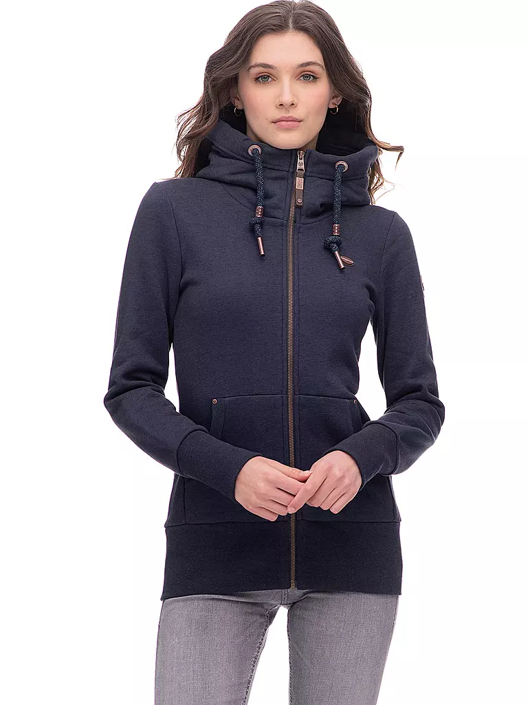 RAGWEAR Sweatjacke NESKA dunkelblau