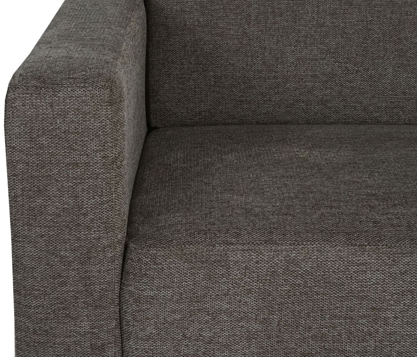 Sessel Loungesessel Moncalieri, Stoff/Textil ~ braun