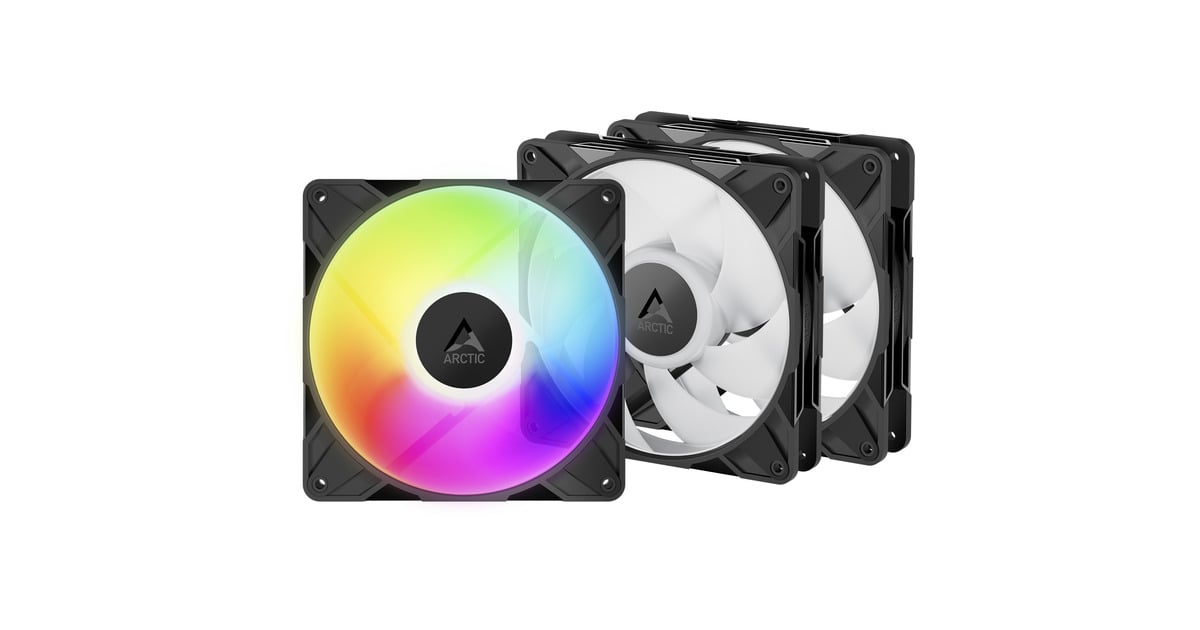 ARCTICP14 Pro A-RGB case fans  (Zwart, 3 stuks, 140 x 140 x 27 mm, PWM)