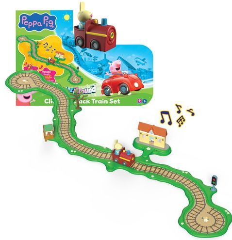 Peppa Pig - Whizz Around - Klik-Klak Trein Speelset - Interactief met Muziek en Geluid
