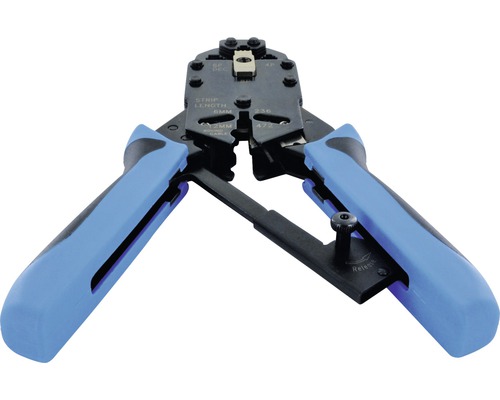 Universele krimptang voor RJ11-, RJ12-, RJ45-, 4P4C- en 4P2C-connectoren, Schwaiger NWZ10531