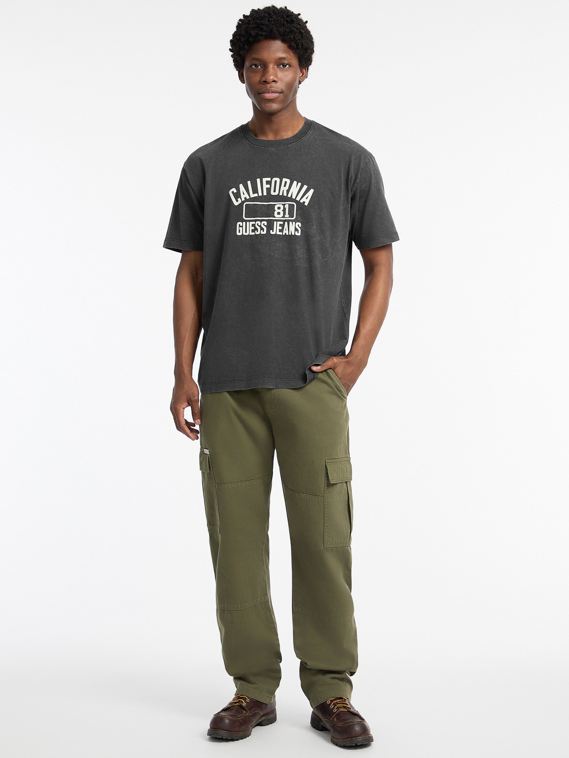 Camiseta California de gola redonda