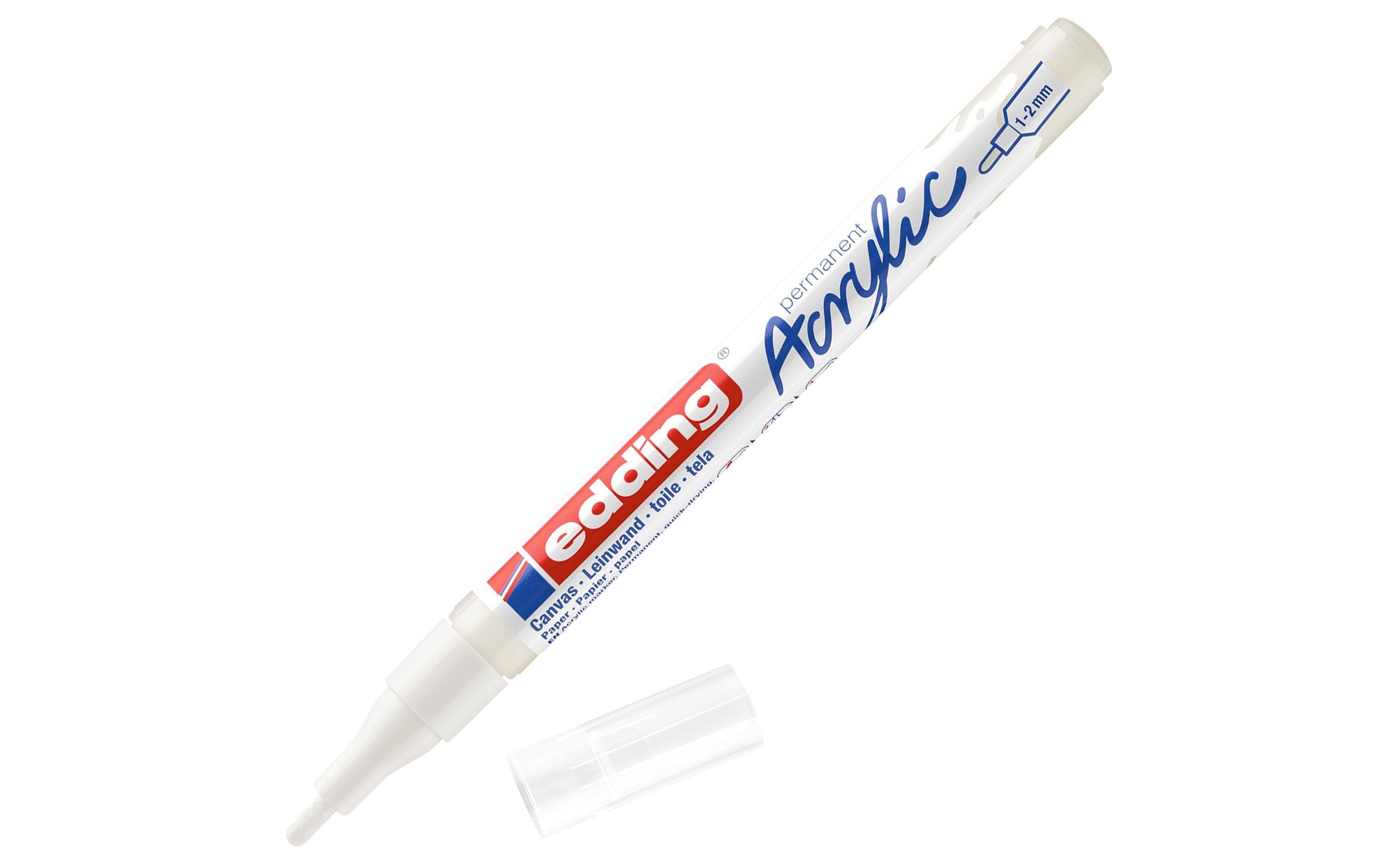 Acrylmarker 5300 Fein, WeissSchnelltrocknende Acrylstifte