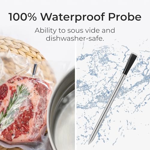 MEATER Block | Thermomètre à Viande Connecté Sans Fil Pour Four, Grill, Cuisine, Barbecue, Fumoir, Rôtissoire avec Connexions Bluetooth et WiFi : Cuisine et Maison