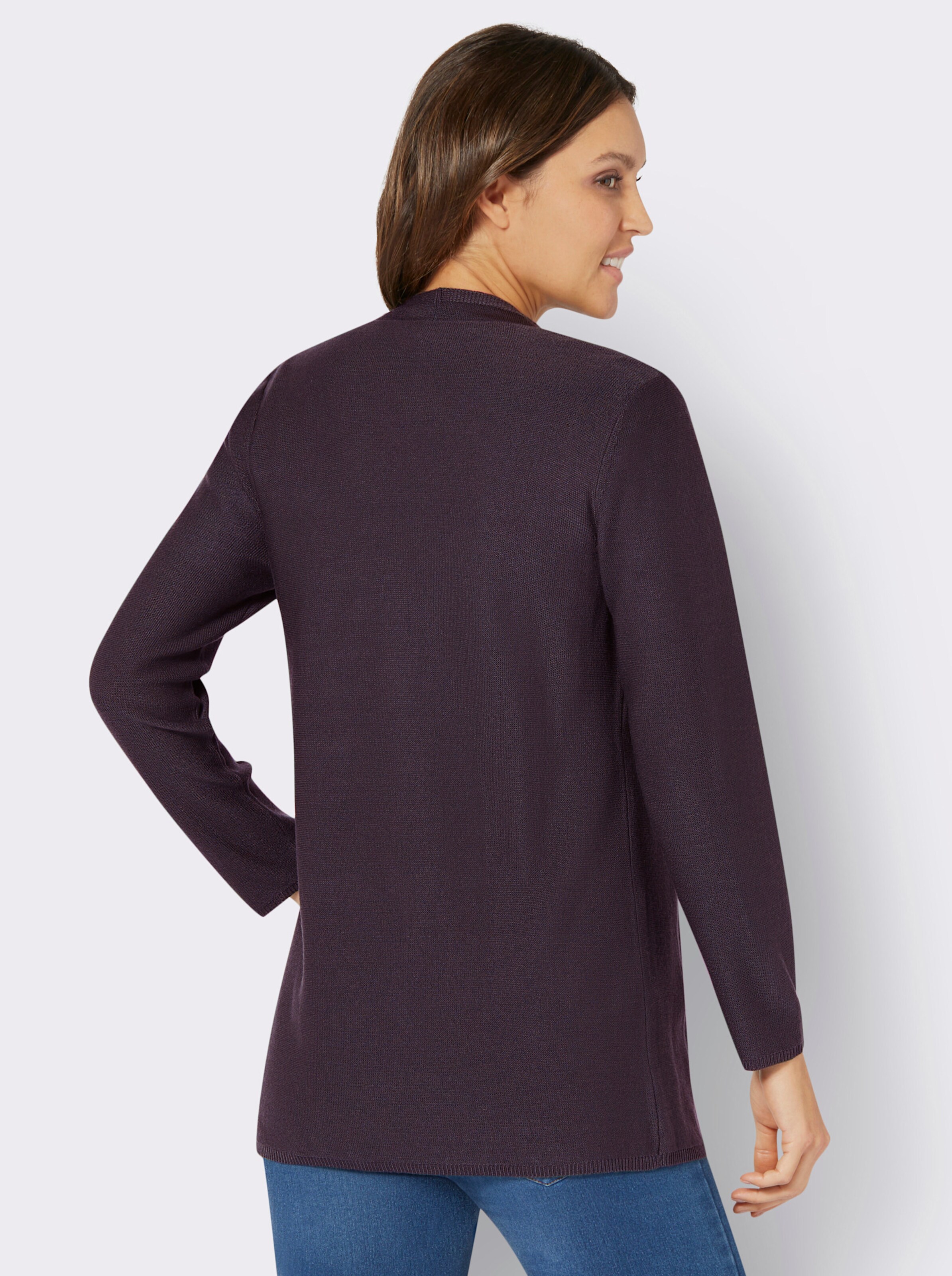 Long-Strickjacke