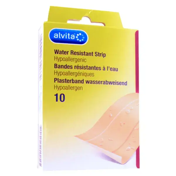 Curativos Alvita resistentes à água, 10 unidades