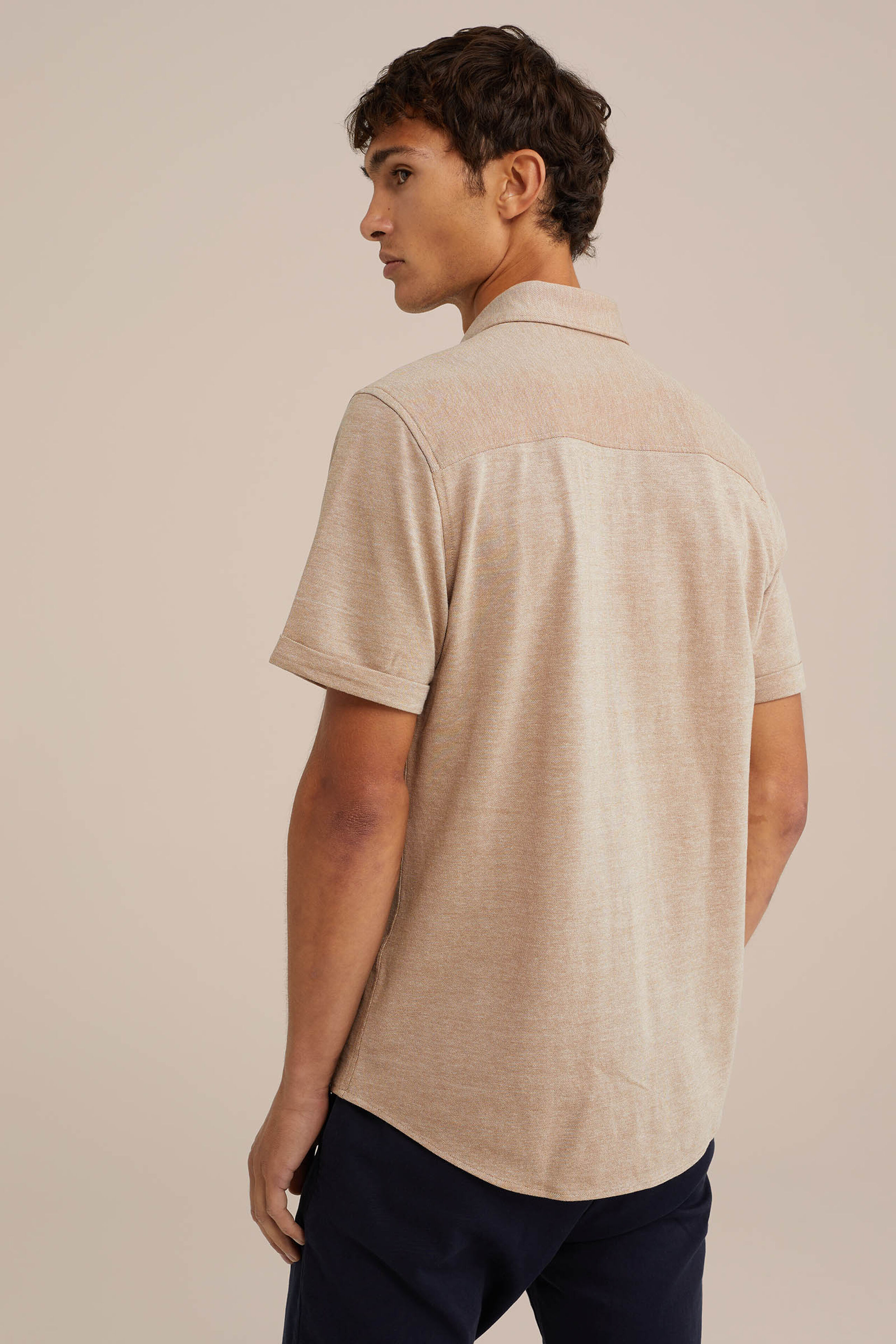 tall fit overhemd WE Fashion Beige