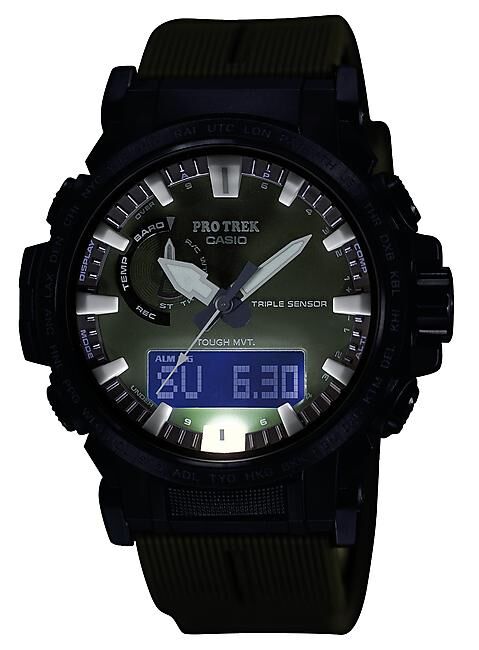 CASIO - MONTRE ALTIMETRE PRW 61 KAKI