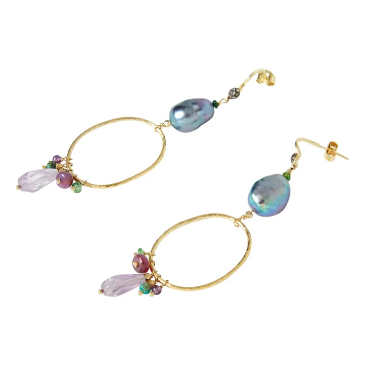 5 Octobre Boucles d'Oreilles Ama | Doré