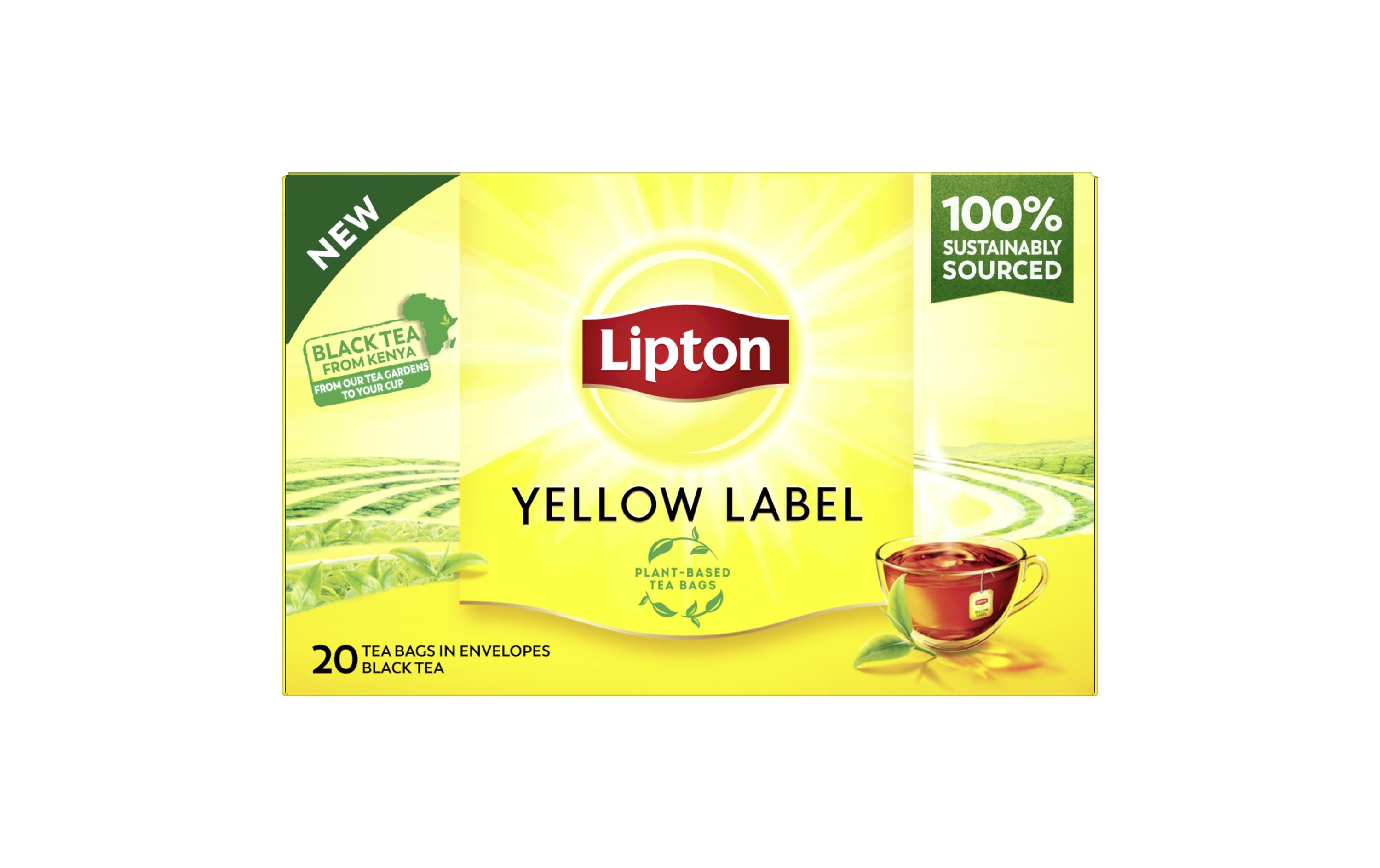 Teebeutel Yellow Label Schwarztee 20 StückKräftiger, intensiver Schwarztee