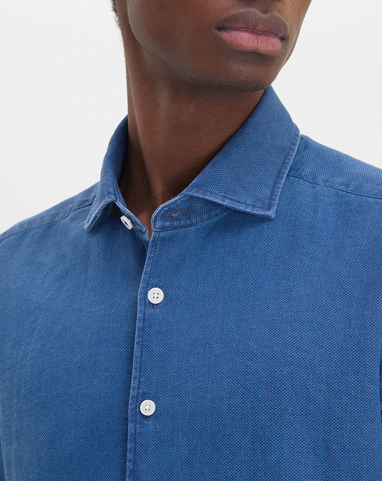 Hackett London Chemise Slim Fit chambray bleu moyen