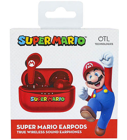 OTL H?retelefoner - Super Mario - TWS - In-Ear - R?d