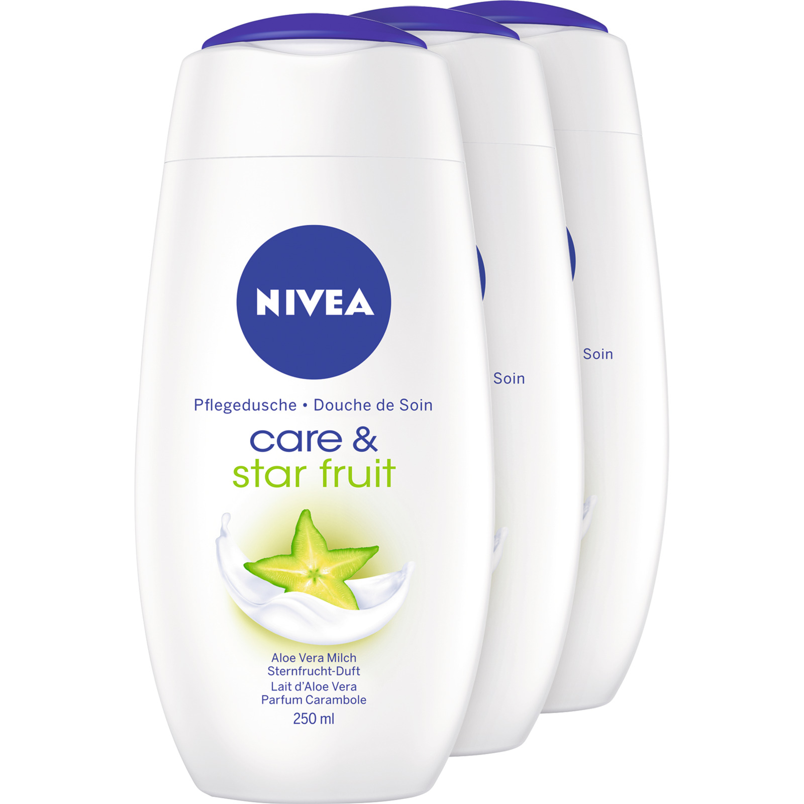 Nivea Pflegedusche Care & Star Fruit 3 x 250 ml