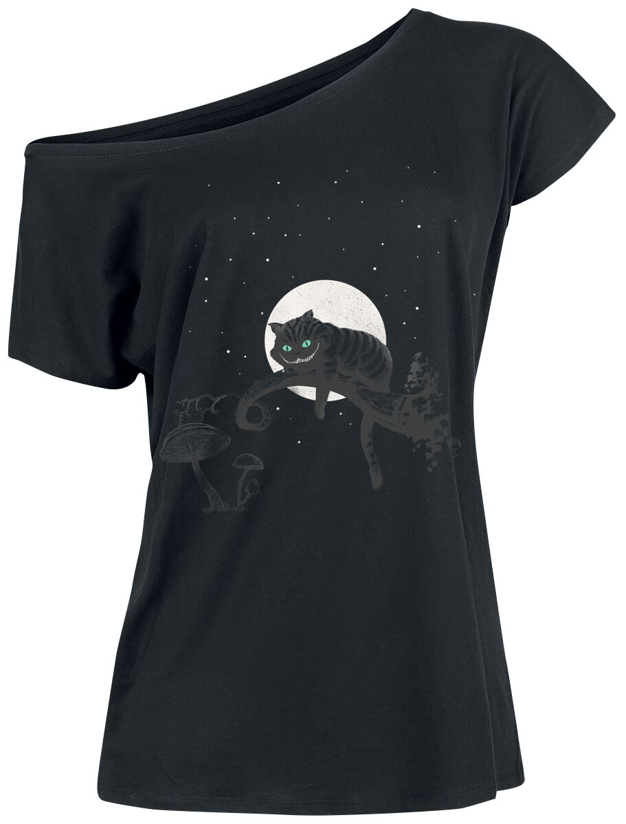 Chesire Cat Crazy Nights | Alice Au Pays Des Merveilles T-Shirt Manches courtes