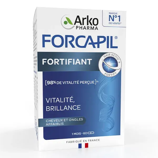 Arkopharma Forcapil Cabelo e Unhas Zinco Vitamina B 60 cápsulas