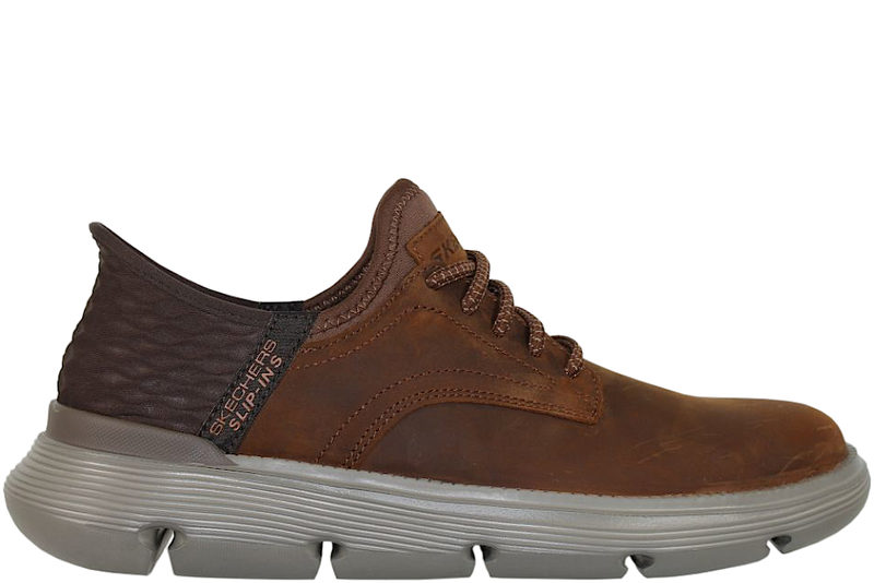 SKECHERS GARZA-GERVIN SLIP-INS I BRUNT OLIERET SKIND