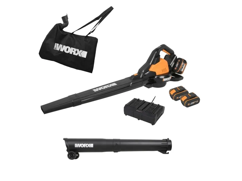 Worx WG583E.9 - Havesugemaskine/bladblæser - ledningfri - 40 V - 4 Ah - intet batteri - 696 m³/h - 335 km/h - 2.9 kg - SOLO