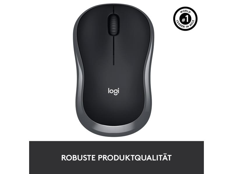 Logitech Maus M185 Wireless Kabellose Notebookmaus mit Nano-Empfänger, USB