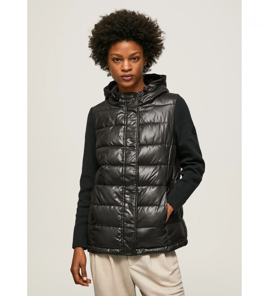 Jaqueta puffer preta da Pepe Jeans