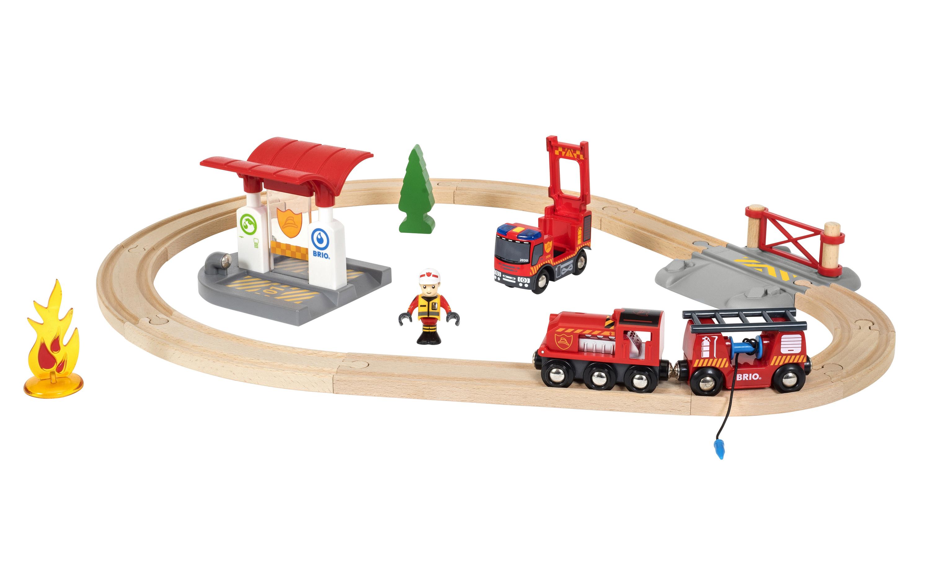 Eisenbahn Feuerwehr SetSet mit 18 Teilen
