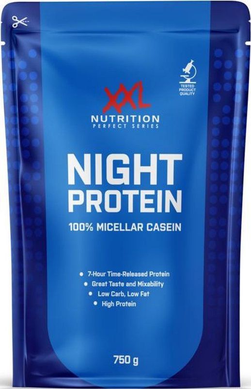 XXL Nutrition - Night Protein - Vanille - Eiwitpoeder - 2000 gram - 87% Eiwit