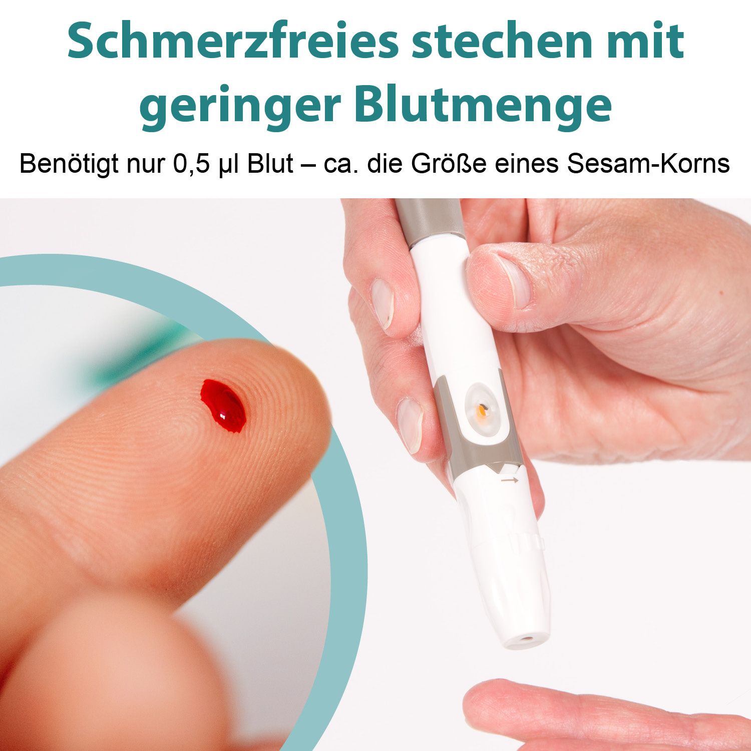 GlucoCheck XL Teststreifen [100 Stück] zur Blutzuckerkontrolle bei Diabetes