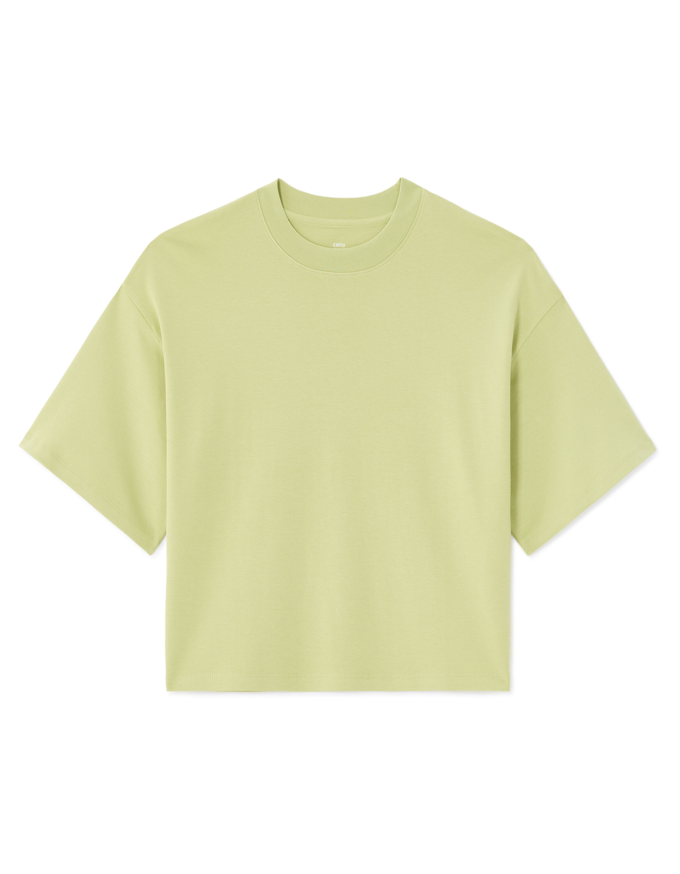 T-shirt oversize 100% coton épais - vert clair