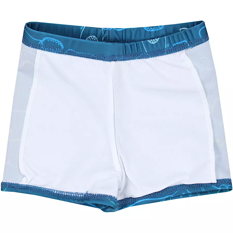 Aquarti Jungen Badehose Gestreift mit Motiven denim