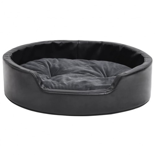 Cama vidaXL preta e cinza escuro para cães e gatos