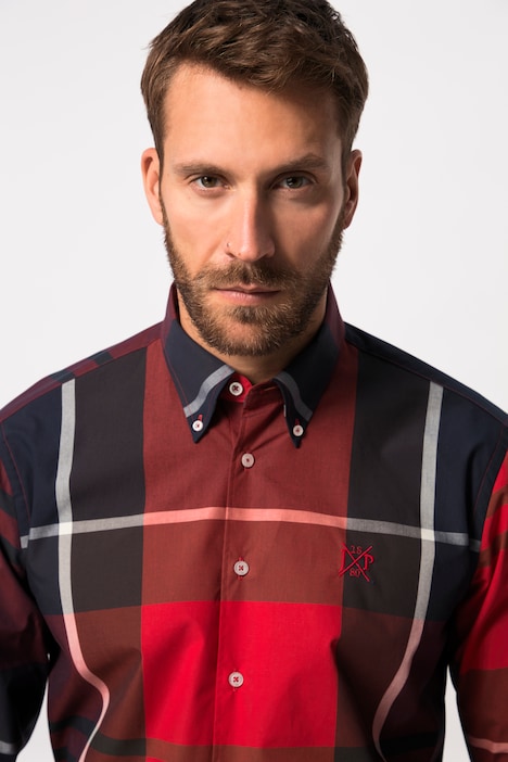 Karohemd, Langarm, Buttondown-Kragen, Modern Fit, bis 8 XL