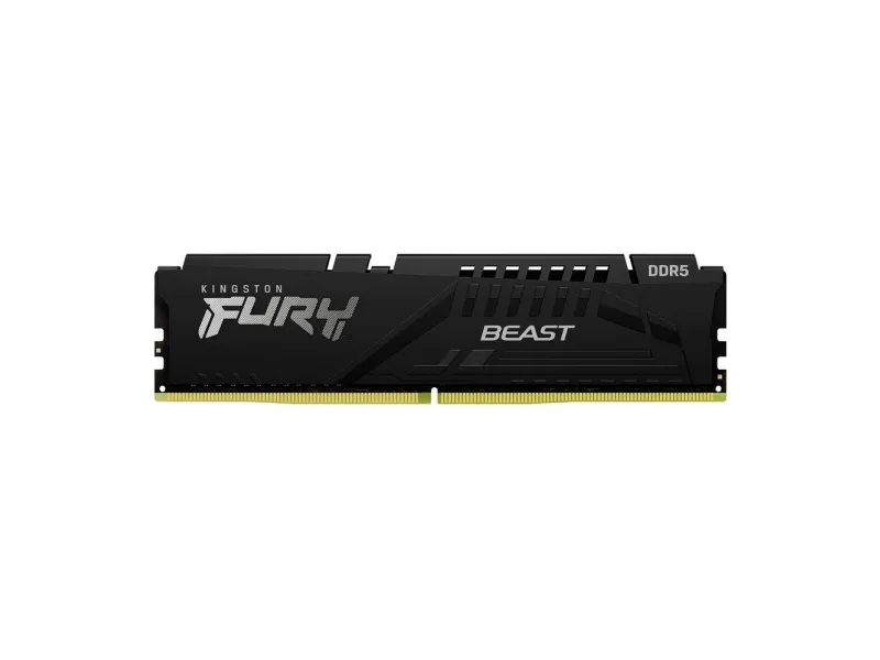 Kingston FURY Beast - DDR5 - sæt - 128 GB: 4 x 32 GB - DIMM 288-PIN - 5200 MT/s / PC5-41600 - CL40 - 1.25 V - ikke bufferet - on-die ECC - sort