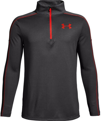 Under Armour Tech 1/2 Zip Treningstrøye, Charcoal Medium Heat