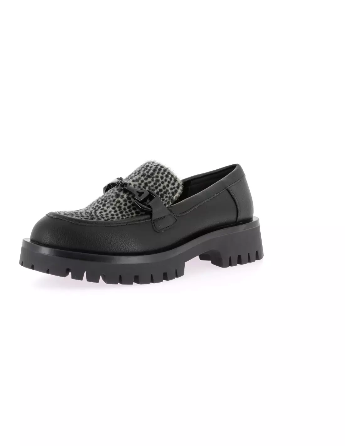 TAMARIS 24724 - Mocassins & bateaux BLACK/LEOPARD