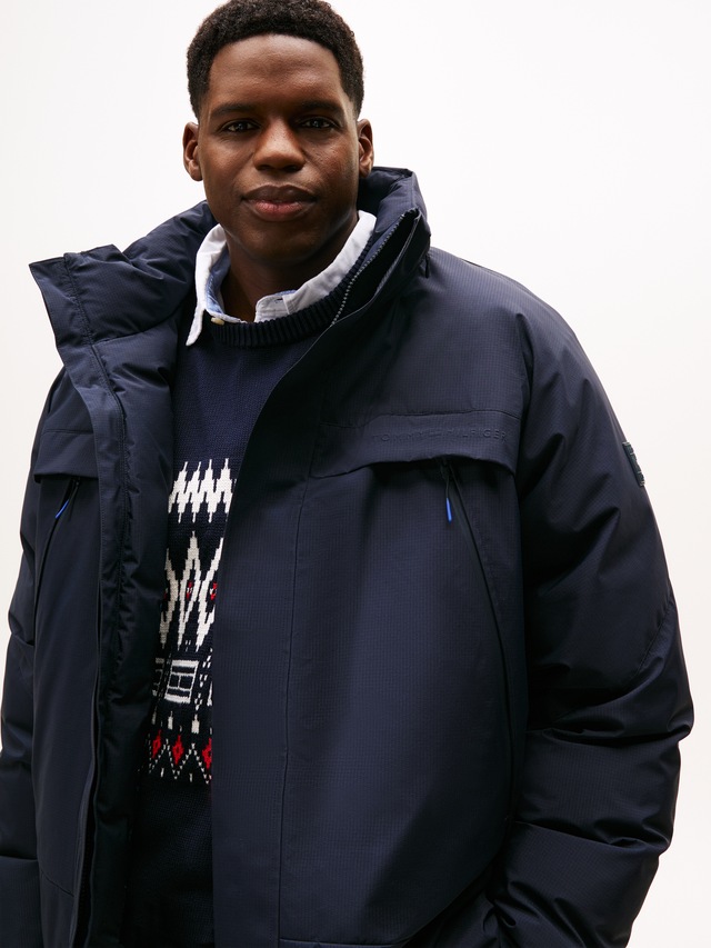 Tommy Hilfiger Big & Tall Funktionsjacke »PADDED JACKET« ohne Kapuze Winterjacke, Outdoorjacke, Steppmantel; Grosse Grössen
