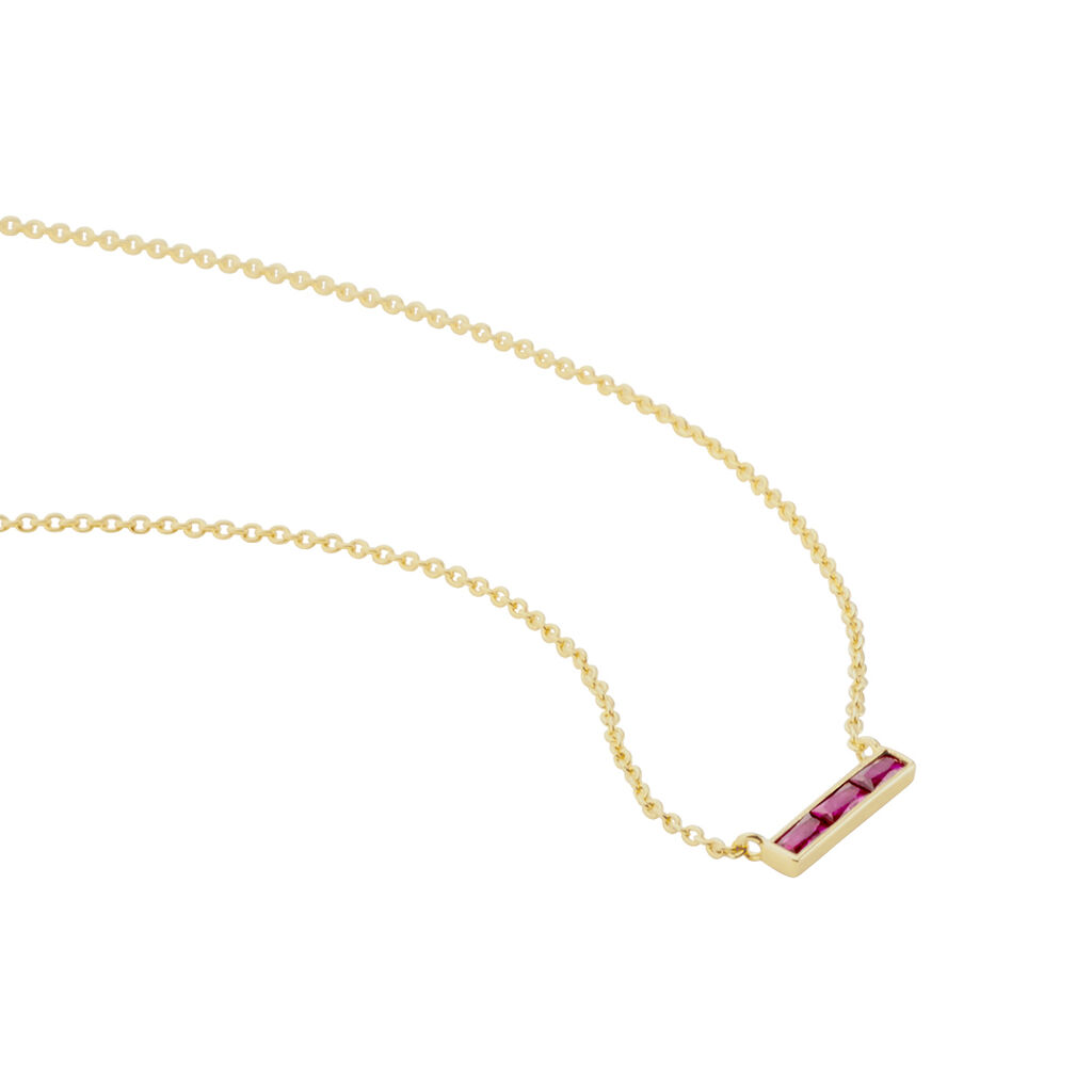 Collier Plaqué Or Linnert Spinelles