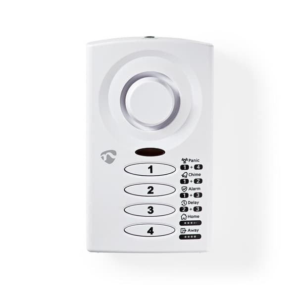 Nedis Dør Vindu Alarm | Batteri drevet | 3x AAA/LR03 | 85 dB | Hvit