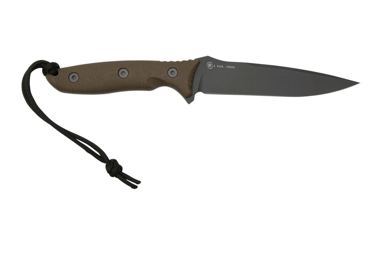 Spartan Blades Moros SB53BKGRNLBK Black, Green Micarta, Molle-Black Sheath, survivalmes